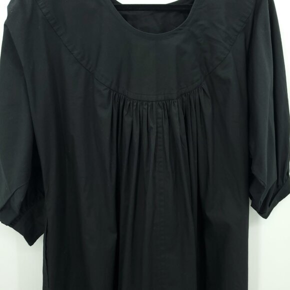 VTG YSL Variations Cotton Babydoll/Swing/Trapeze Dress FR 40/US 10 Black - Picture 11 of 12